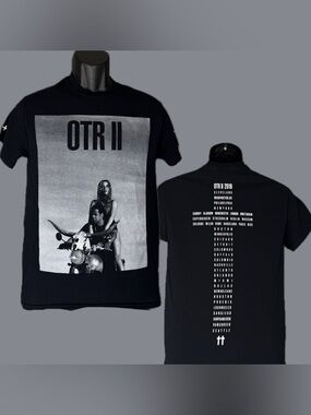 On The Run Tour OTR II BEYONCE JAY-Z T-Shirt Concert Merch Tee Men’s Size Small